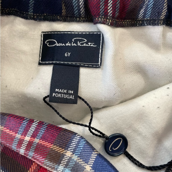 NWT Oscar de la Renta Plaid Tartan Wool Skirt, size 6 - Picture 3 of 7